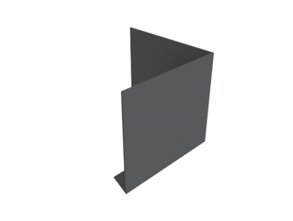 F2 TYPE 2MM FASCIA - 150MM FACE 90° EXT ANGLE