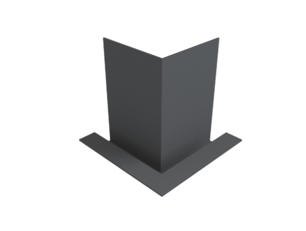 F4 TYPE 2MM FASCIA - 500MM FACE 90° INT ANGLE