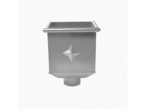 80mm Grey Aluminium Steel Embellished Hopper