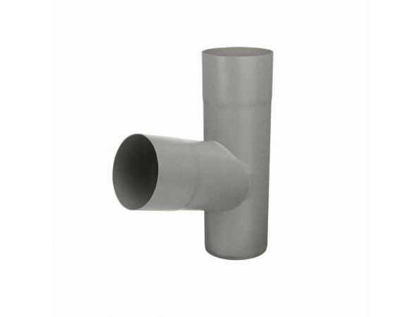 100mm Grey Aluminium Steel 70 deg Branch