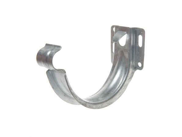 125mm Half Round Galvanised Steel Short-back Fascia Bracket - (there is no Natural Zinc Version)