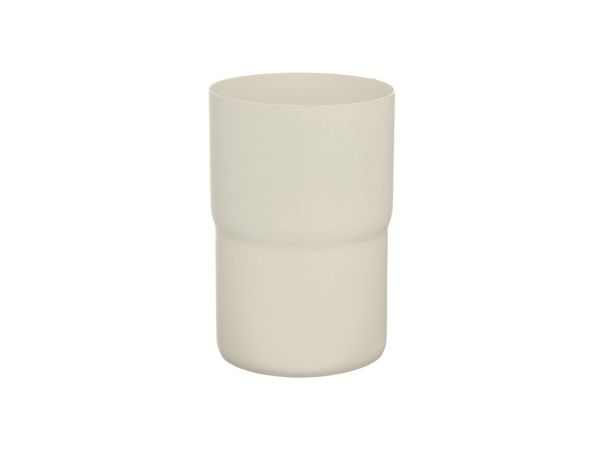 80mm Grey White Steel Downpipe Connector