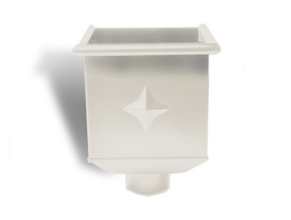 80mm Grey White Steel Box Hopper Head