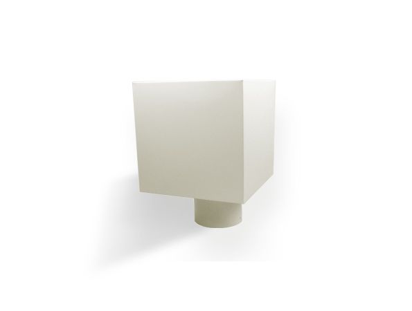 80mm Grey White Plain Hopper Head