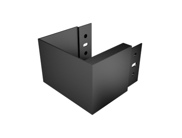 100x75mm Joggle Joint Box Painted Gutter Internal Left Hand Stop end