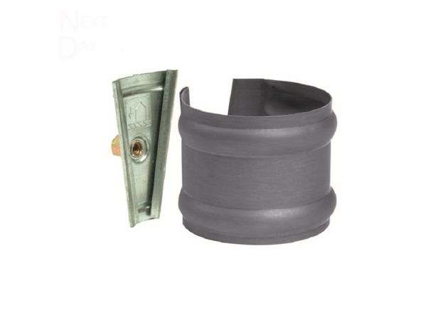 100mm Quartz Zinc V-Lock Downpipe Bracket with M10 Boss - for use with M10 Screw (not included)