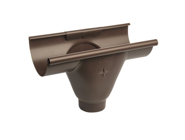 125mm HR Brown Steel 80mm Prefab Outlet