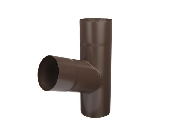 80mm Sepia Steel Downpipe 72 Branch