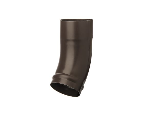 80mm Brown Steel Downpipe Shoe-Short Heel