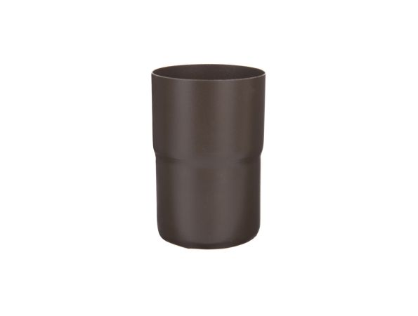 80mm Sepia Steel Downpipe Connector