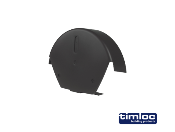 Universal  Round Ridge Cap Black - Single Pack