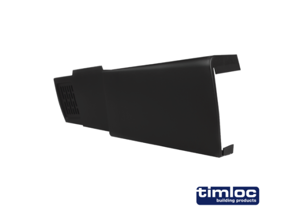 Dry fix verge for profiled tile left hand unit black - Pack of 20