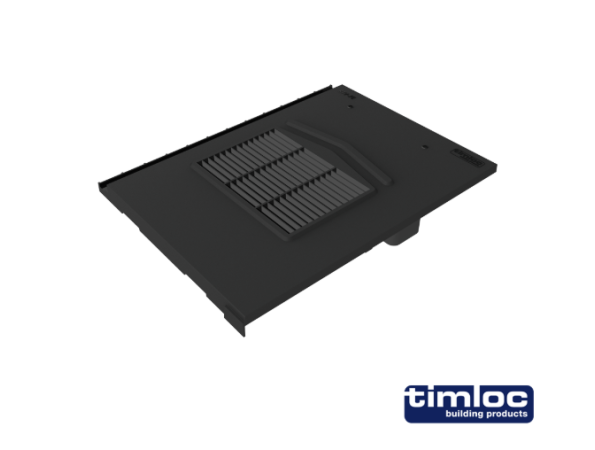 Flat Edge Tile Vent Black - Single Pack