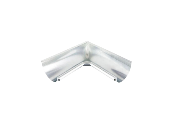 150mm Half Round Natural Zinc 90degree  Internal Gutter Angle