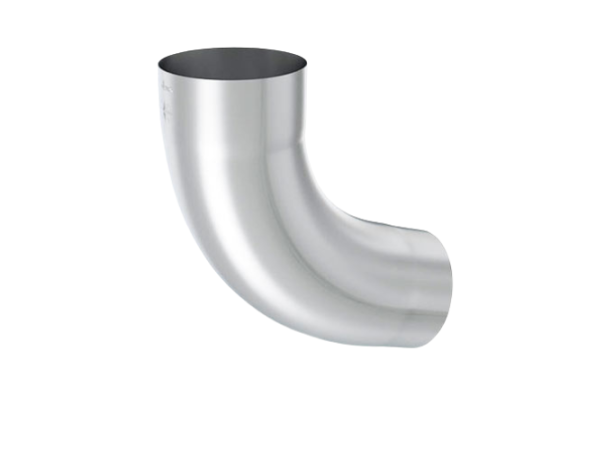 80mm Natural Zinc 90° Bend