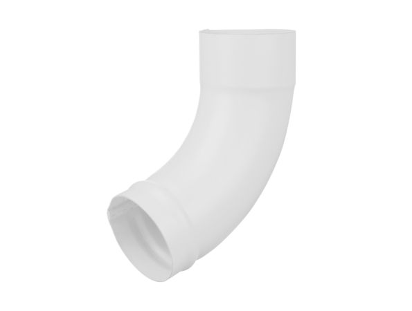 80mm White Steel Downpipe Shoe