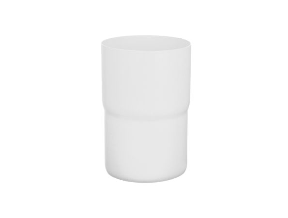 80mm White Steel Downpipe Connector