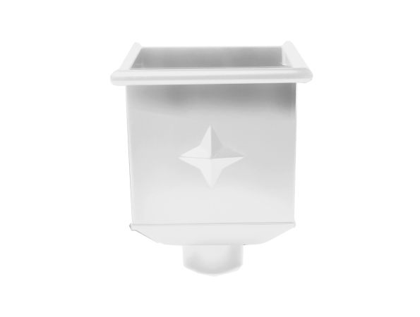 80mm White Steel Box Hopper Head