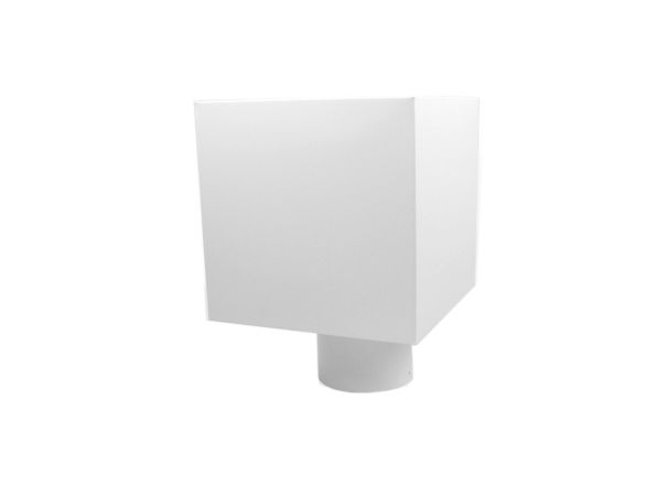 80mm White PLAIN Hopper Head